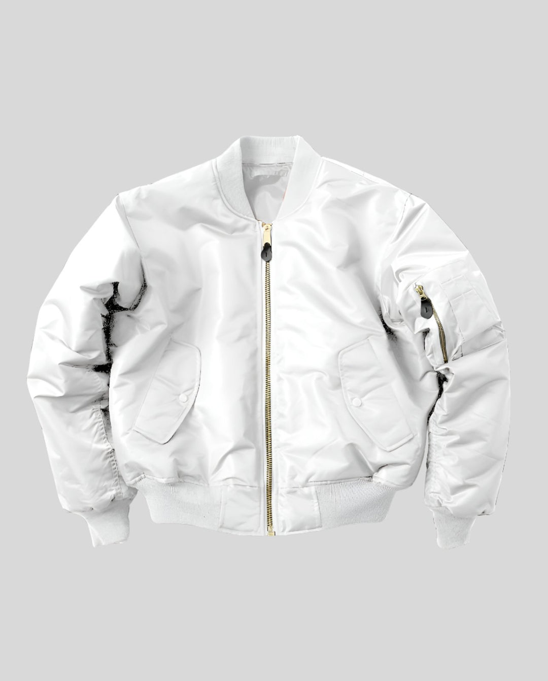 Comfortable Bomber Jacket for Women with Collar Side Pockets Casual Style