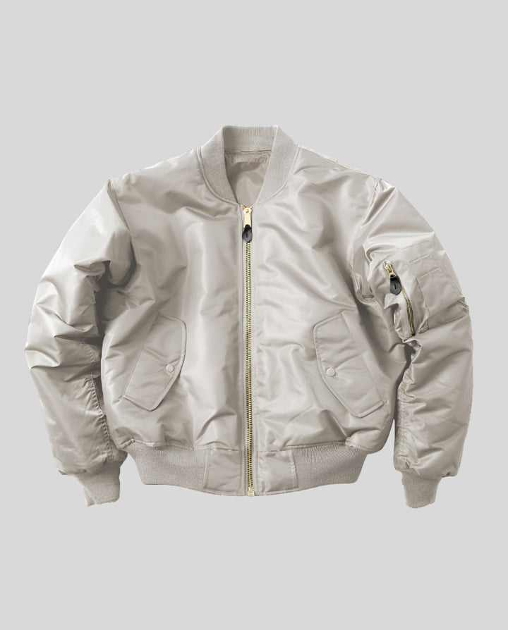 Comfortable Bomber Jacket for Women with Collar Side Pockets Casual Style
