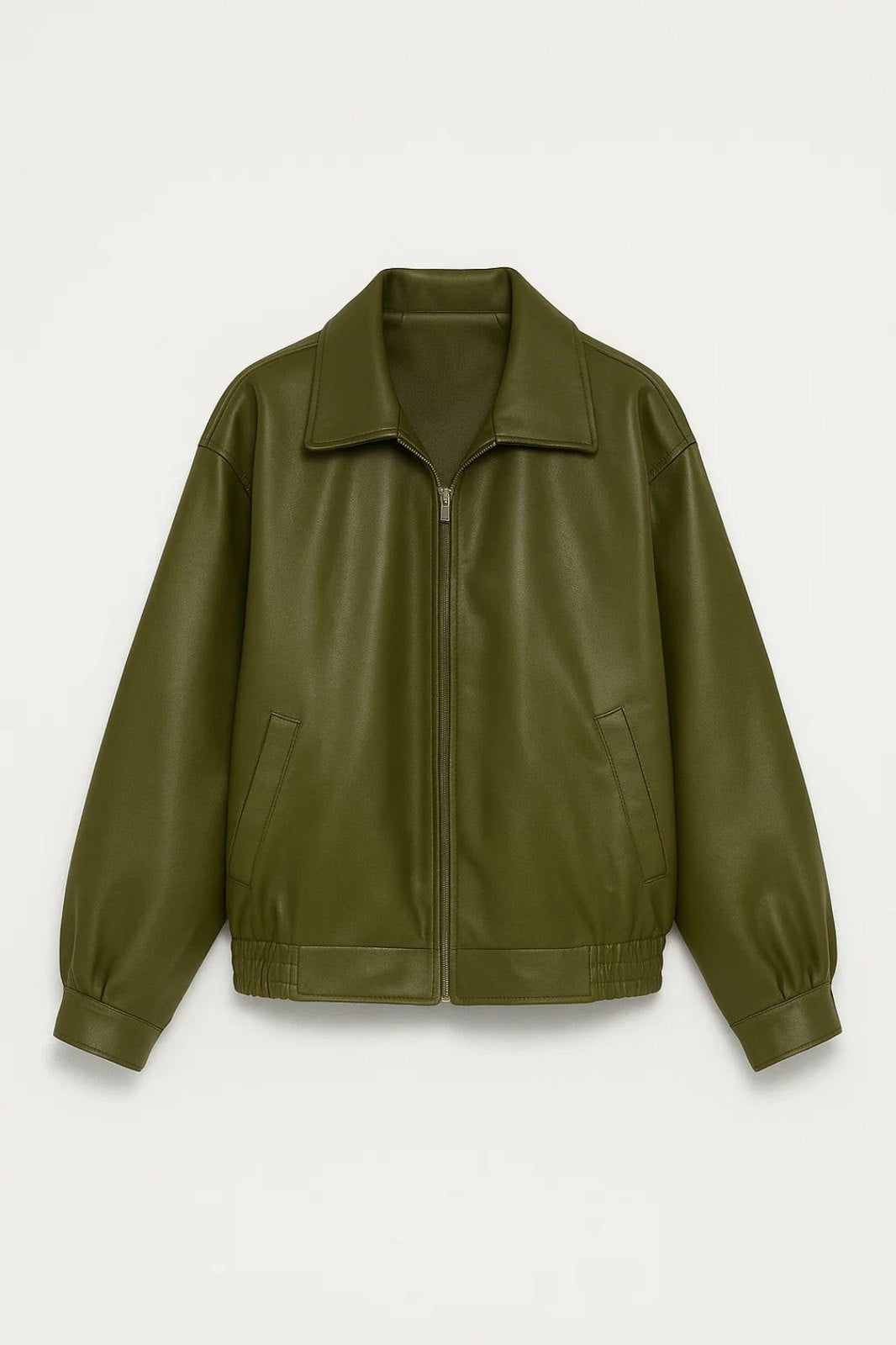 Comfortable Bomber Jacket for Women with Collar Wide Leg Straight Leg Casual Style