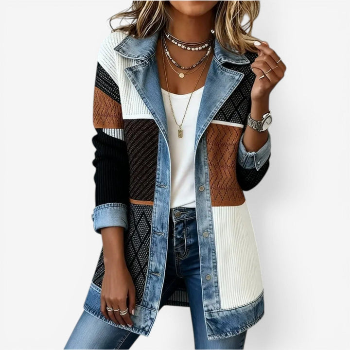 Comfortable Denim Jacket for Women with Relaxed Fit Casual Style