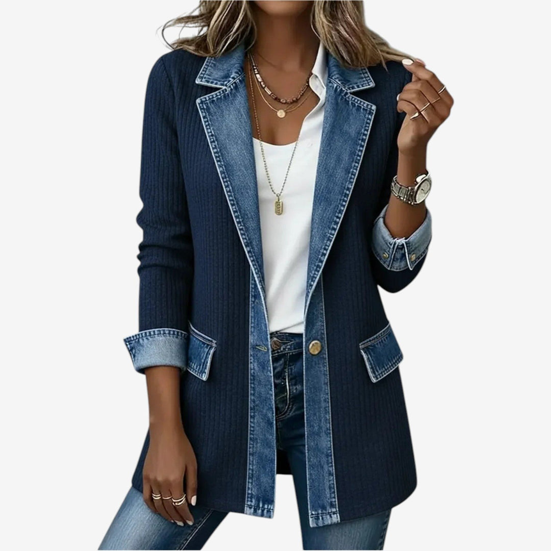 Comfortable Denim Jacket for Women with Relaxed Fit Casual Style