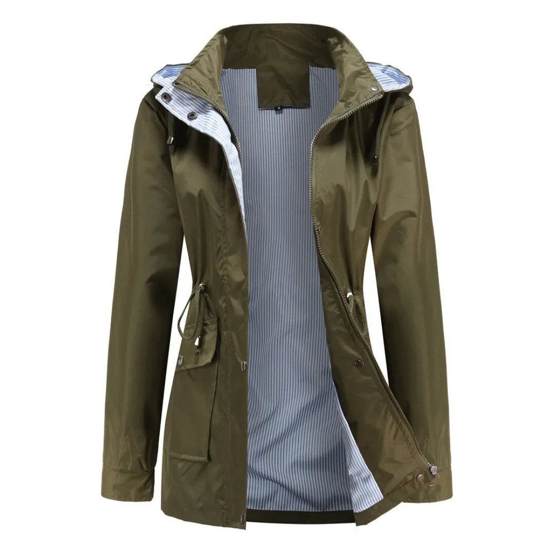 Comfortable Rain Jacket for Women with Hood Outdoor Style