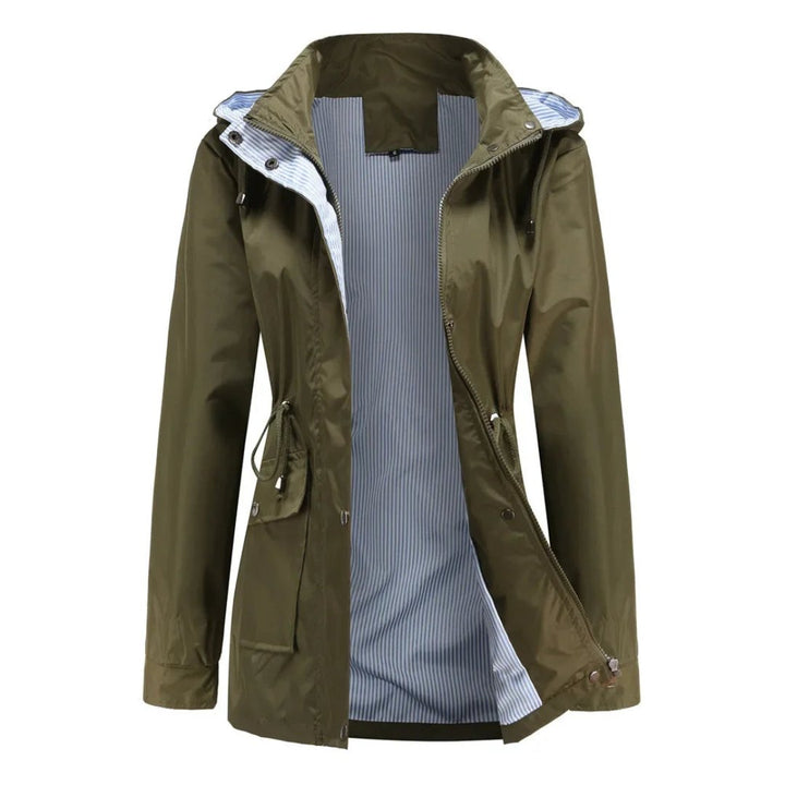 Comfortable Rain Jacket for Women with Hood Outdoor Style