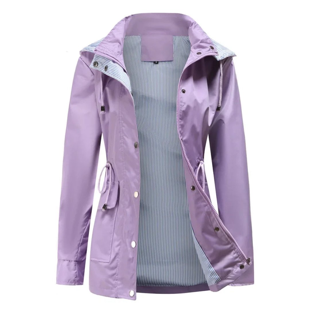 Comfortable Rain Jacket for Women with Hood Outdoor Style