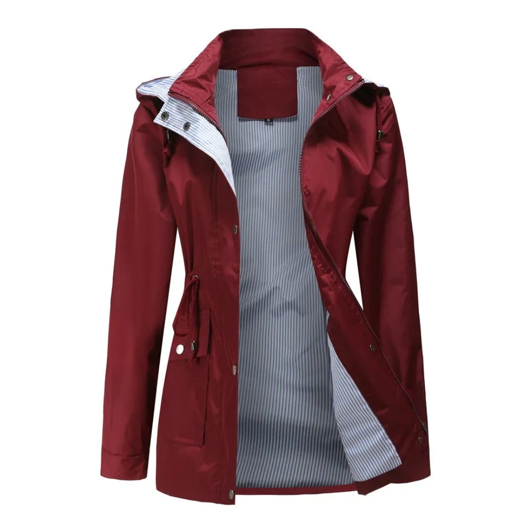 Comfortable Rain Jacket for Women with Hood Outdoor Style