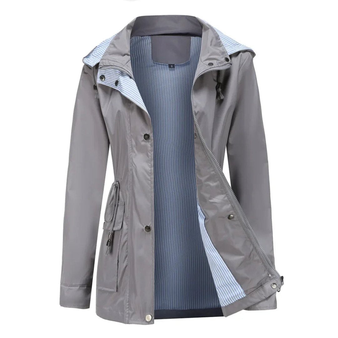 Comfortable Rain Jacket for Women with Hood Outdoor Style