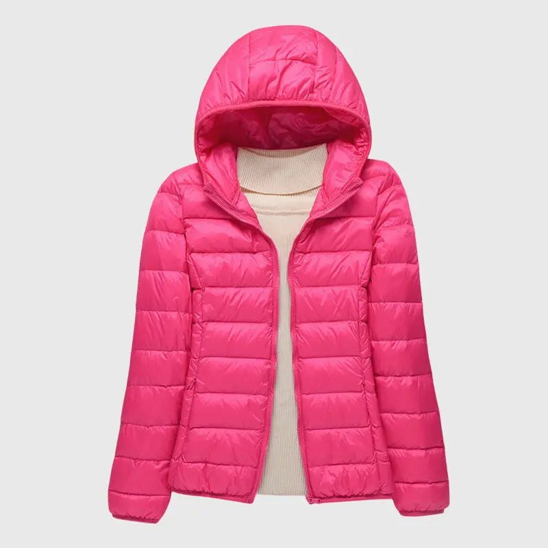 Comfortable Rain Jacket for Women with Quilted Finish Outdoor Style
