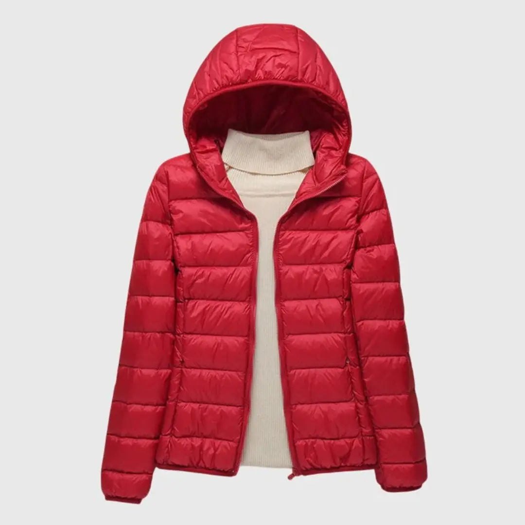 Comfortable Rain Jacket for Women with Quilted Finish Outdoor Style