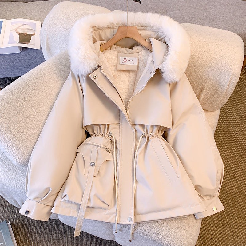 Comfortable Winter Coat for Women with Hood Faux Fur Trim Layering Style