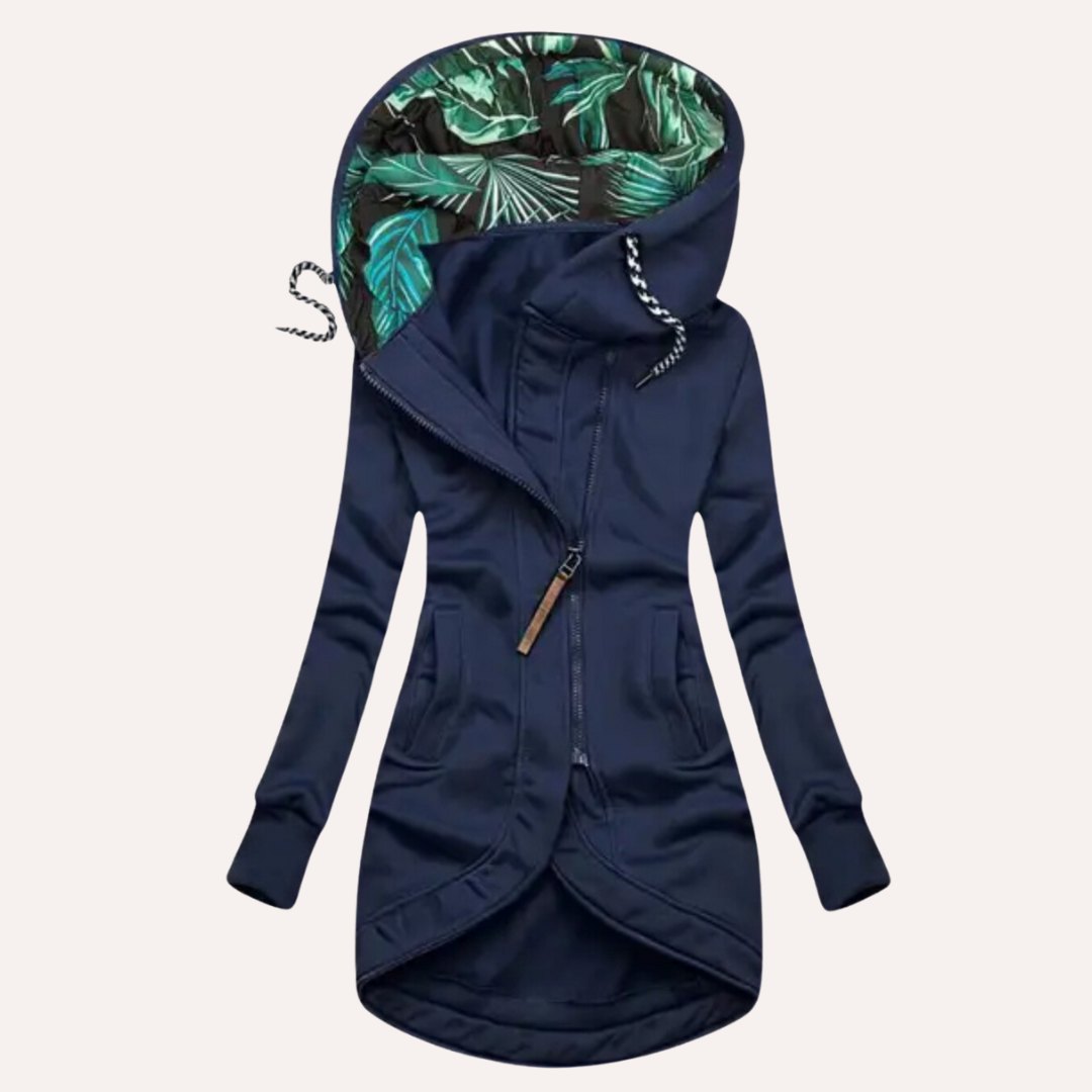 Comfortable Winter Coat for Women with Zip Front Layering Style