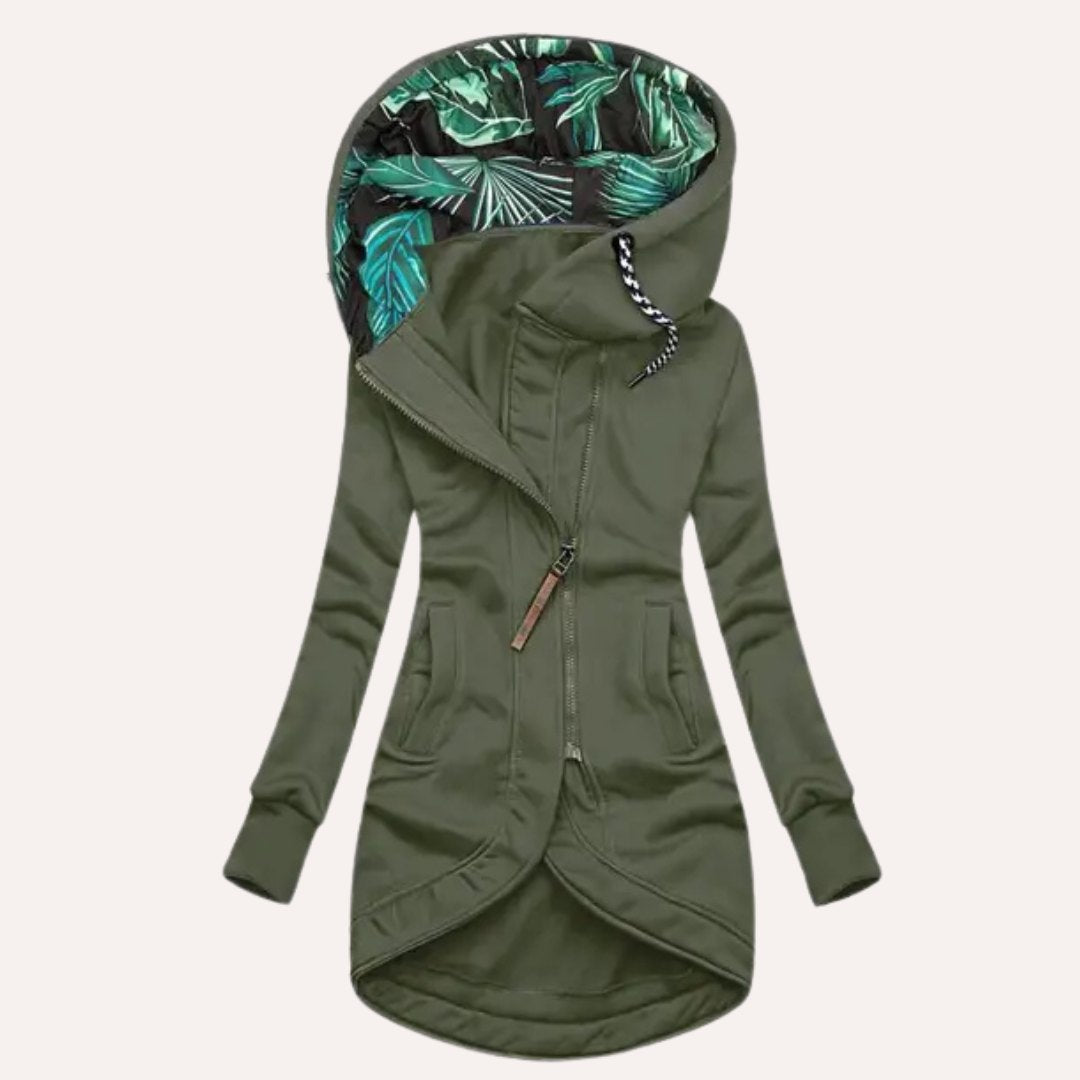 Comfortable Winter Coat for Women with Zip Front Layering Style