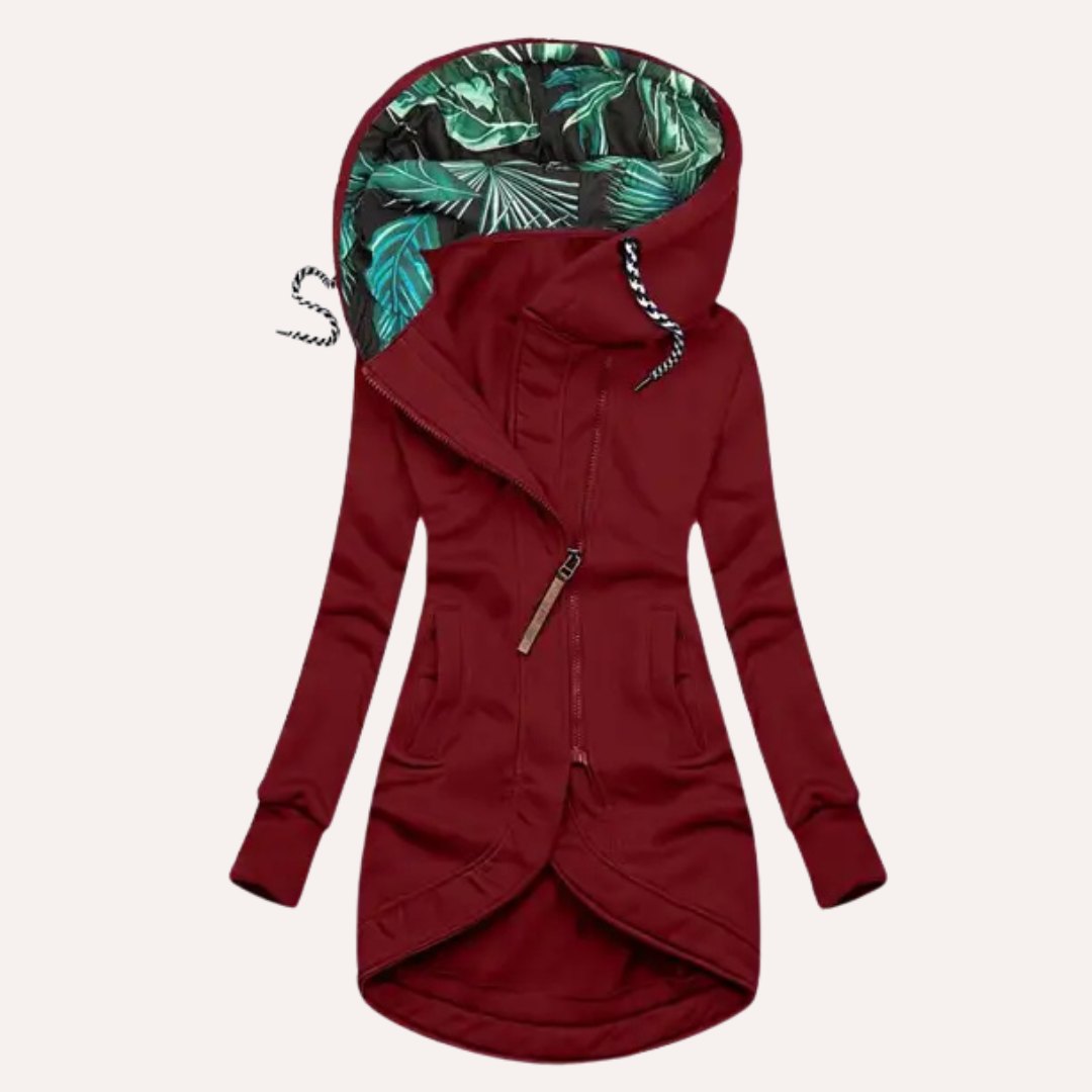 Comfortable Winter Coat for Women with Zip Front Layering Style