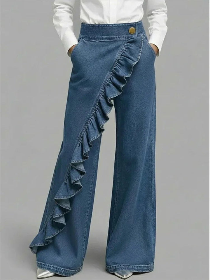 Effortless Baggy Jeans for Women with Wide Leg Cropped Side Pockets Relaxed Style