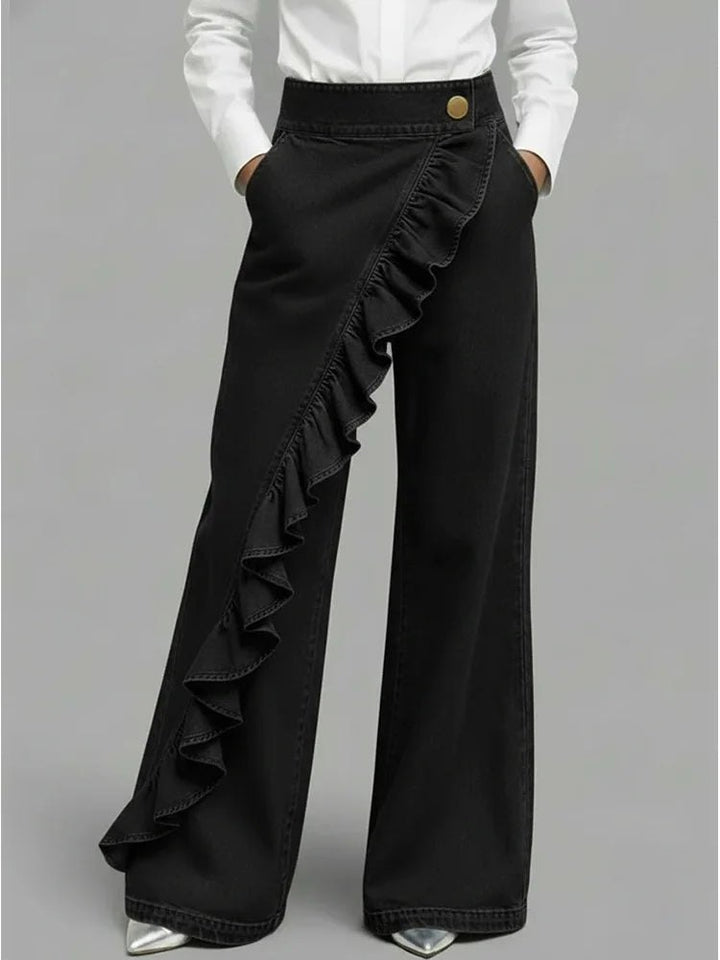Effortless Baggy Jeans for Women with Wide Leg Cropped Side Pockets Relaxed Style