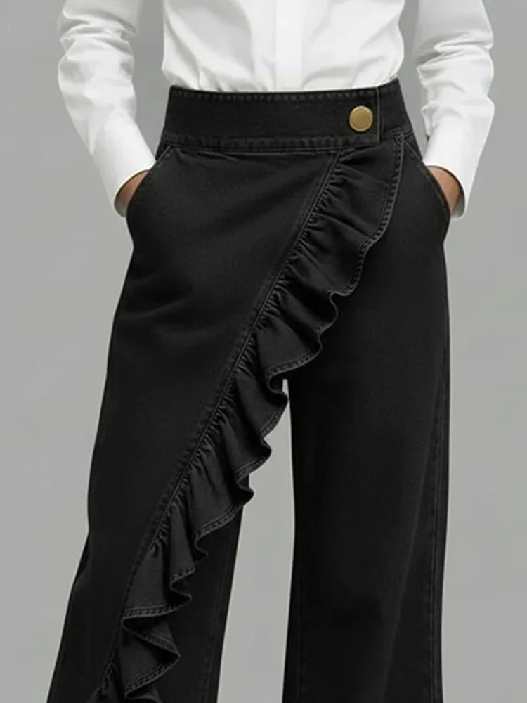 Effortless Baggy Jeans for Women with Wide Leg Cropped Side Pockets Relaxed Style