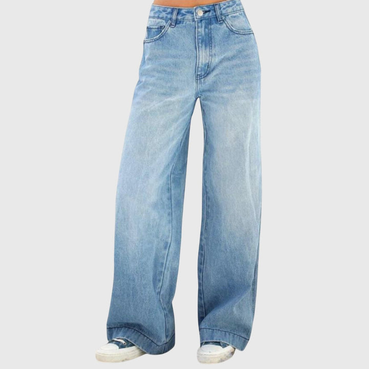 Effortless Blue Baggy Jeans for Women with Relaxed Relaxed Style