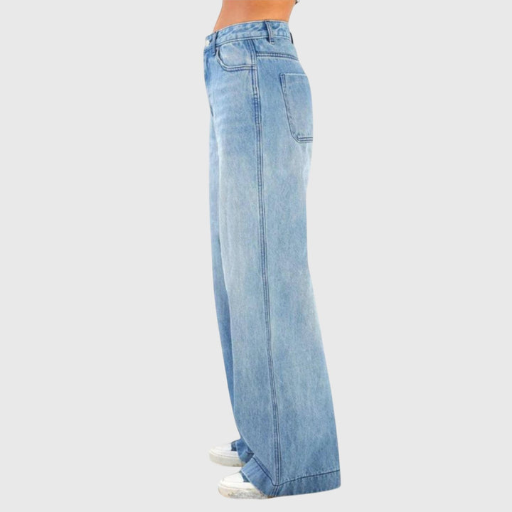 Effortless Blue Baggy Jeans for Women with Relaxed Relaxed Style