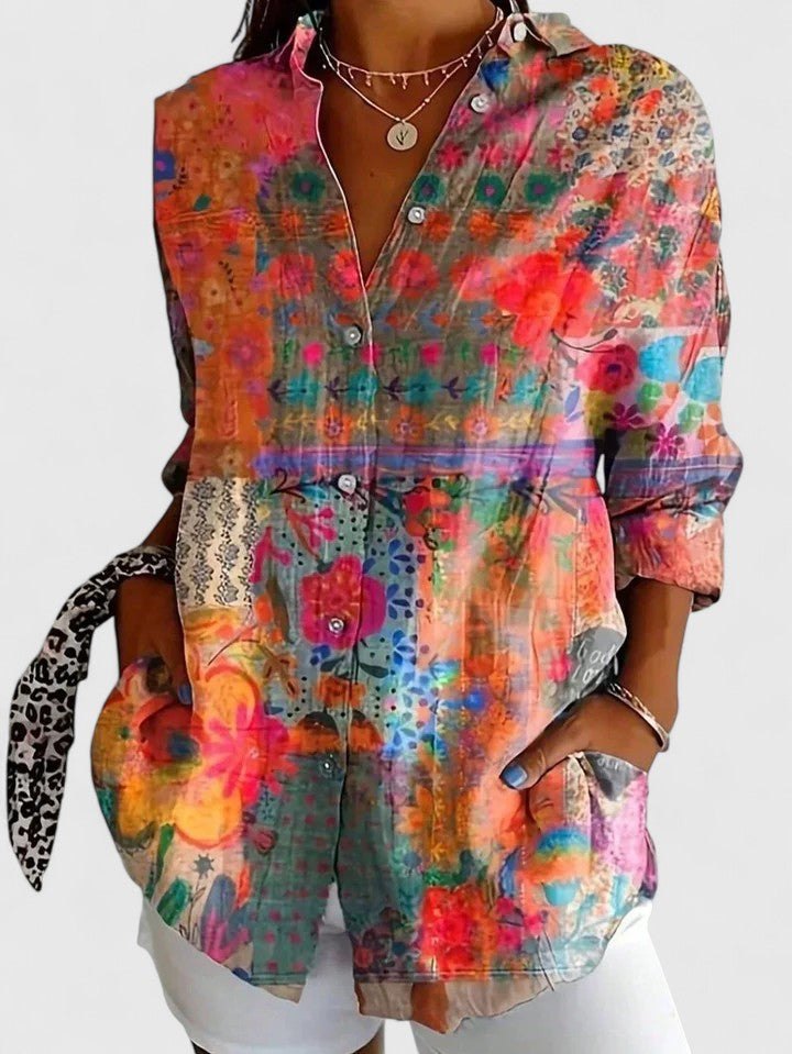 Effortless Button Up Shirt for Women with Soft Drape Casual Style