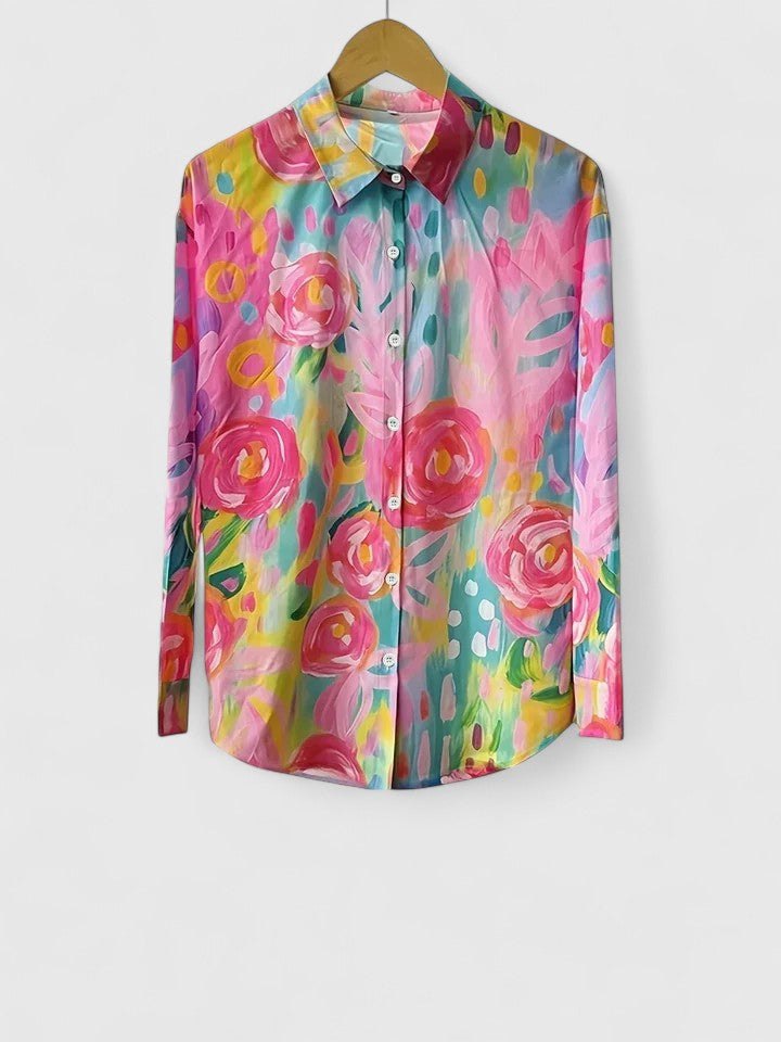 Effortless Button Up Shirt for Women with Soft Drape Casual Style