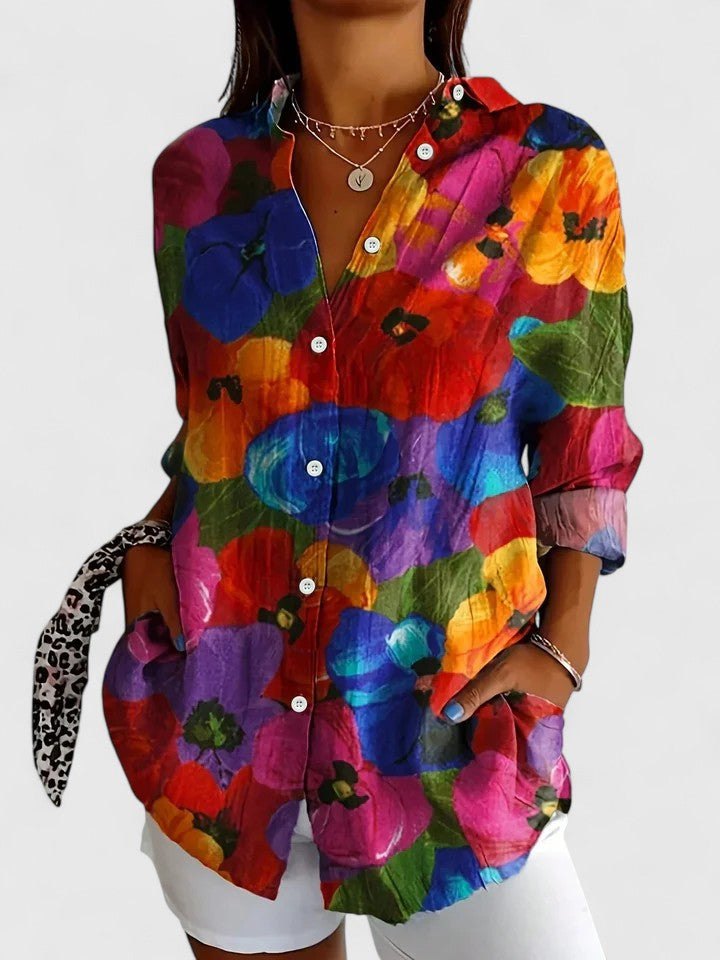 Effortless Button Up Shirt for Women with Soft Drape Casual Style