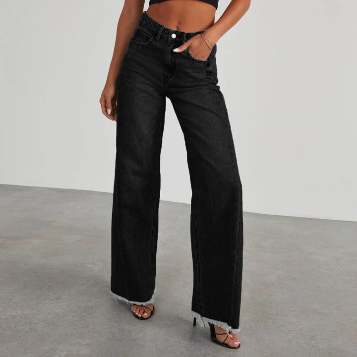Effortless Flare Jeans for Women with Wide Leg High Waisted Retro Style