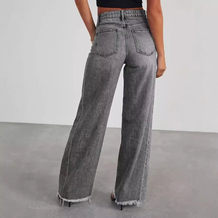 Effortless Flare Jeans for Women with Wide Leg High Waisted Retro Style