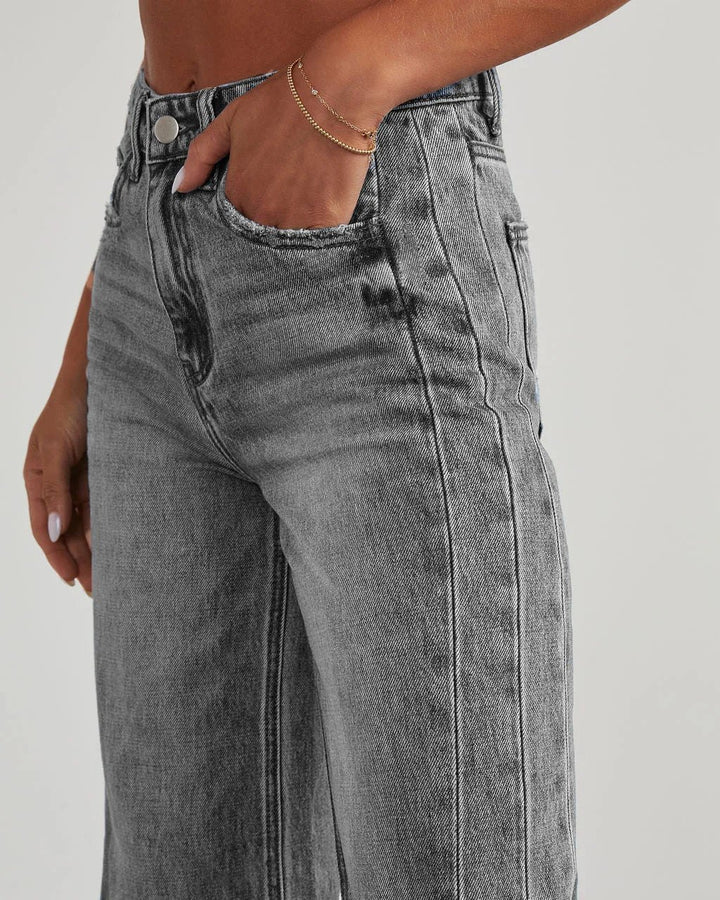 Effortless Flare Jeans for Women with Wide Leg High Waisted Retro Style