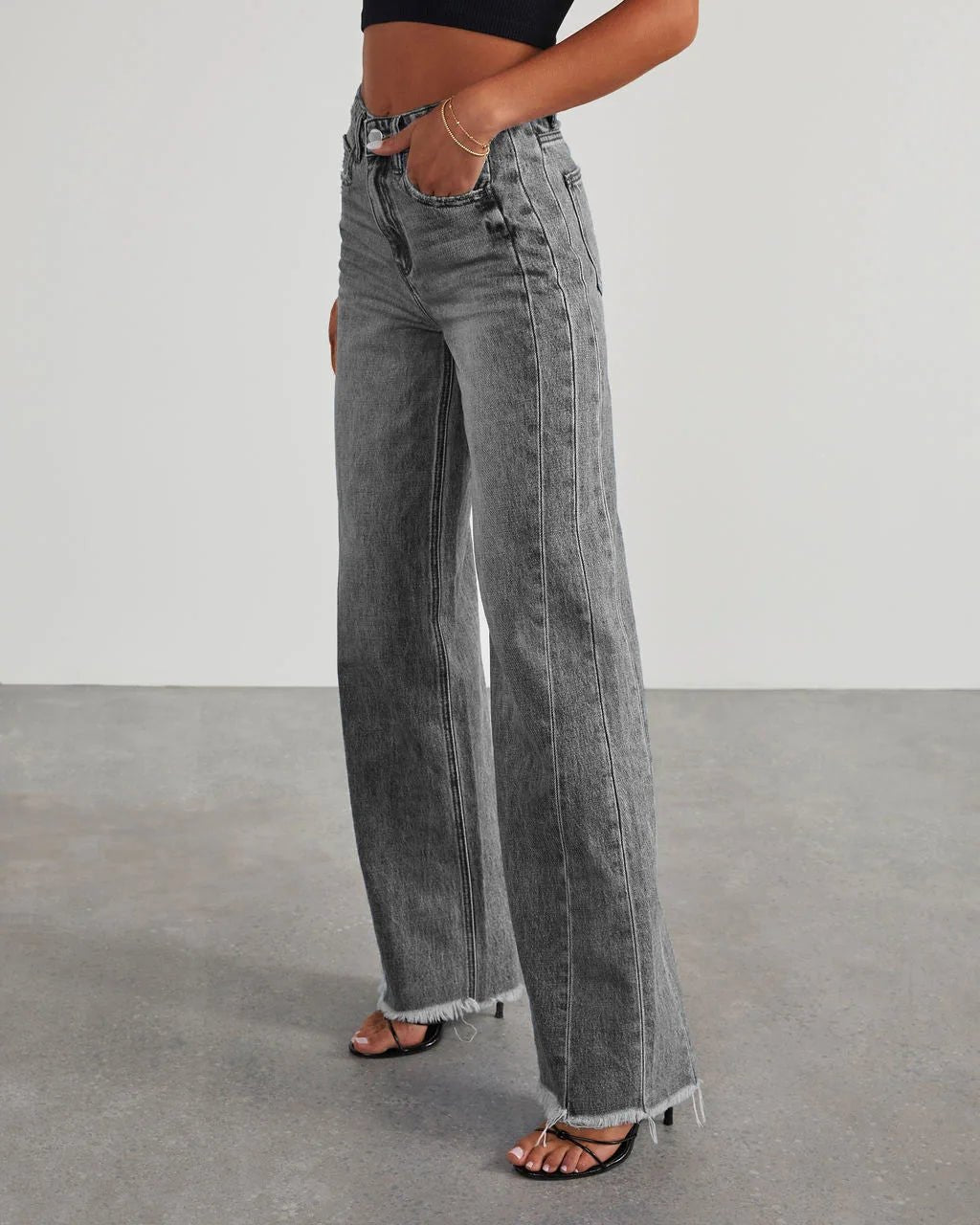 Effortless Flare Jeans for Women with Wide Leg High Waisted Retro Style