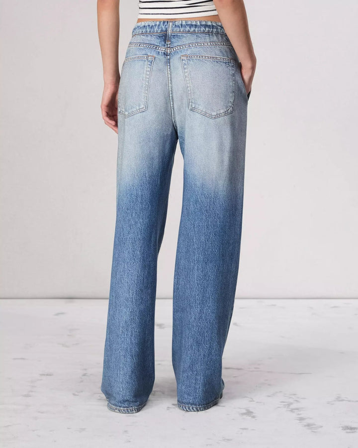 Effortless Flare Jeans for Women with Wide Leg Relaxed Side Pockets Retro Style