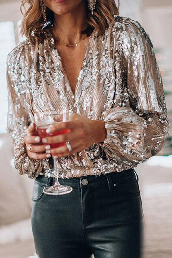 Effortless Silver Going Out Top for Women with Classic Cut Evening Style