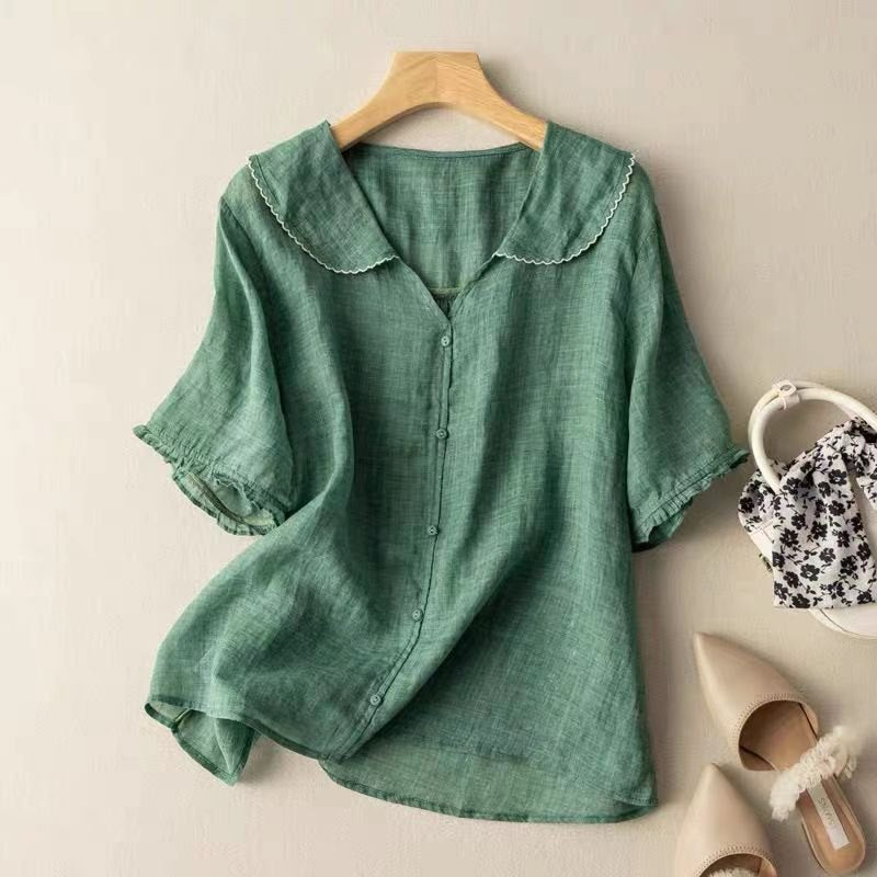 Effortless White Shirt for Women with Collar Relaxed Everyday Style