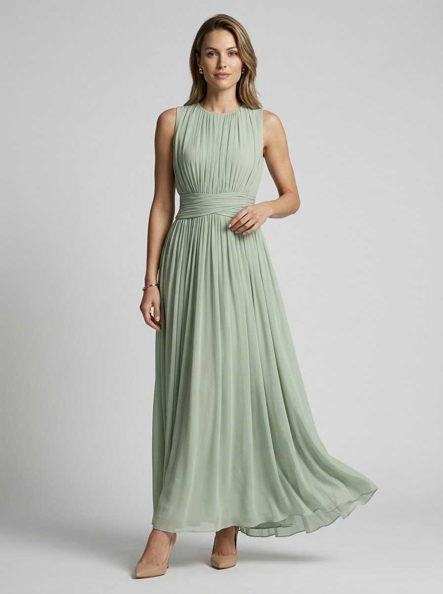 Elegant Chiffon Formal Dress for Women with Soft Drape Formal Style