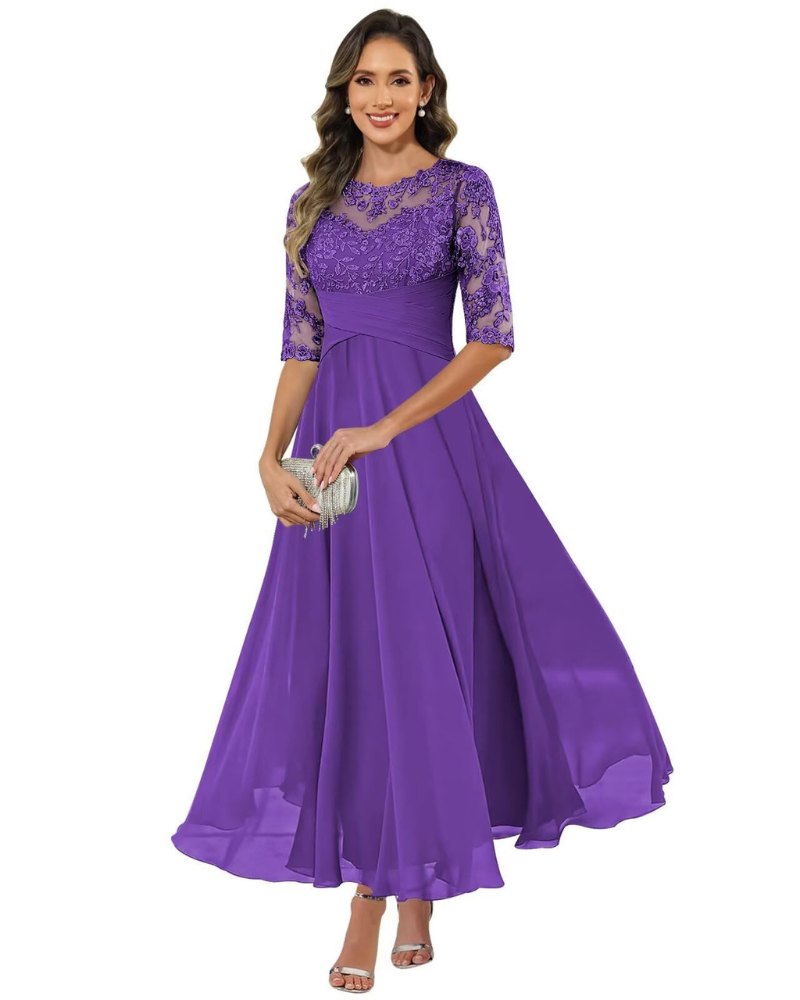 Elegant Fall Wedding Guest Dress for Women with A Line Wedding Guest Style