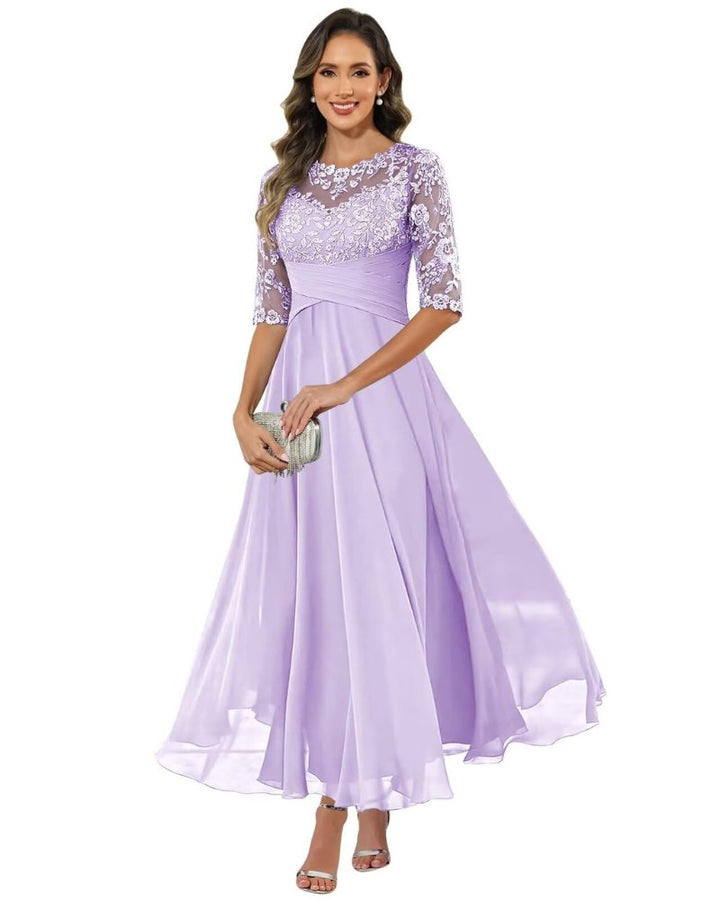 Elegant Fall Wedding Guest Dress for Women with A Line Wedding Guest Style