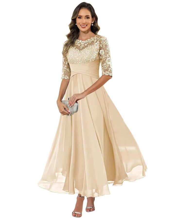 Elegant Fall Wedding Guest Dress for Women with A Line Wedding Guest Style
