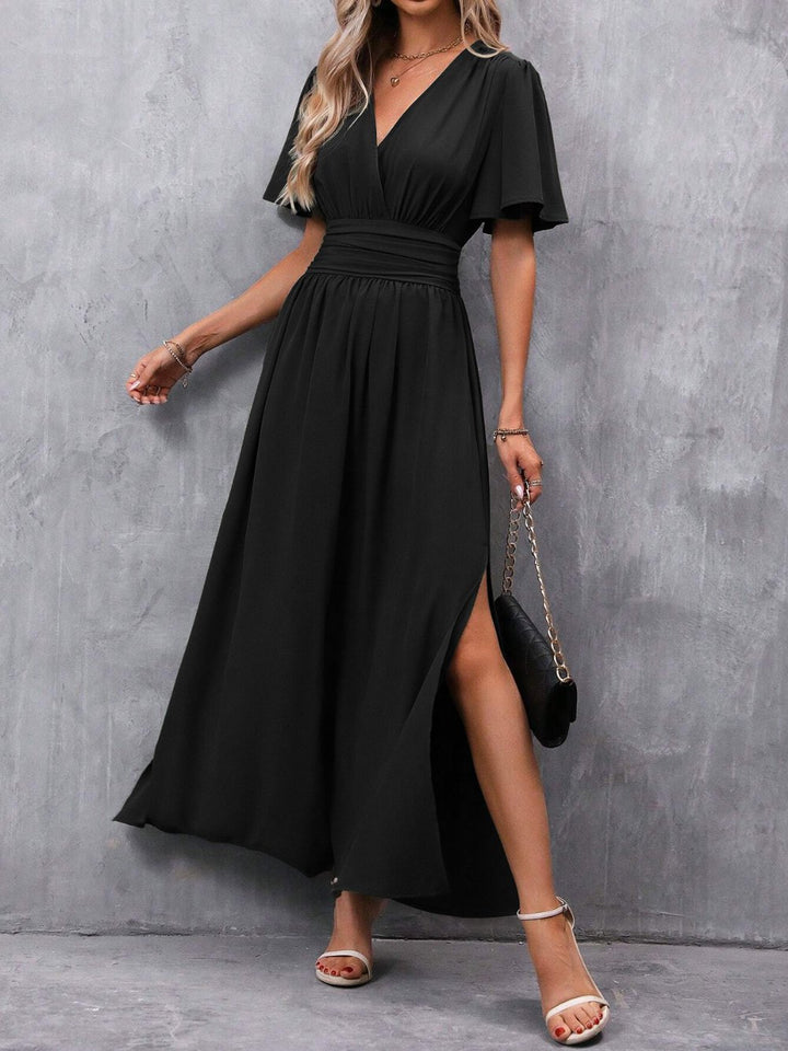 Elegant Fall Wedding Guest Dress for Women with Belted Waist Wedding Guest Style