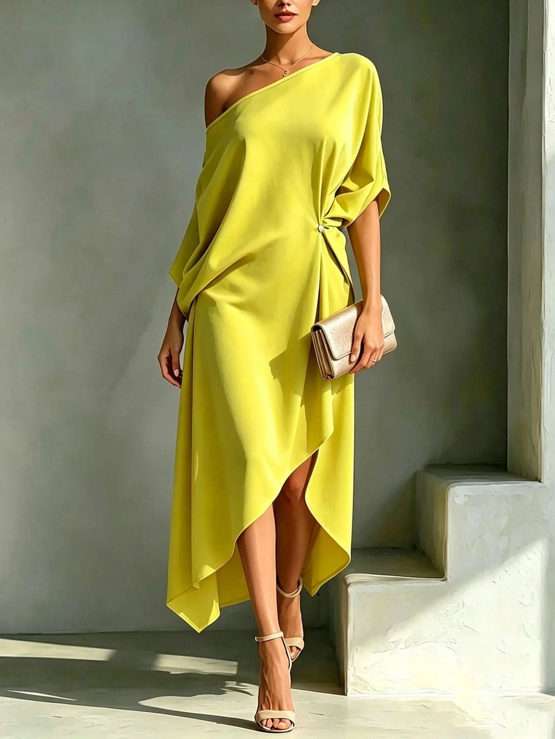 Elegant Fall Wedding Guest Dress for Women with Relaxed Fit Wedding Guest Style