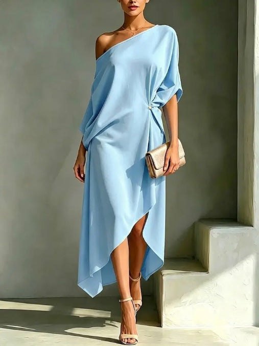 Elegant Fall Wedding Guest Dress for Women with Relaxed Fit Wedding Guest Style
