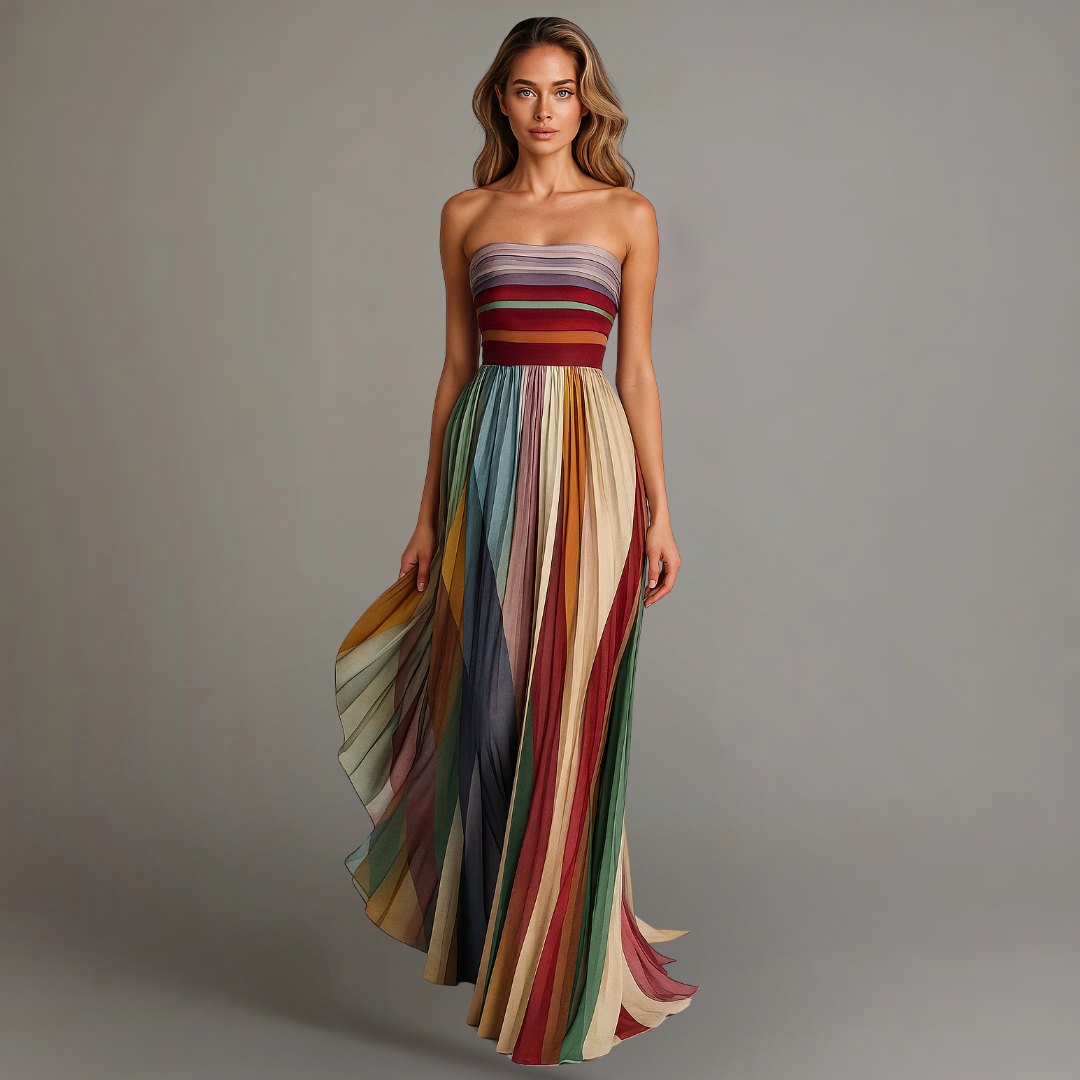Elegant Fall Wedding Guest Dress for Women with Sleeveless Pleated Relaxed Wedding Guest Style