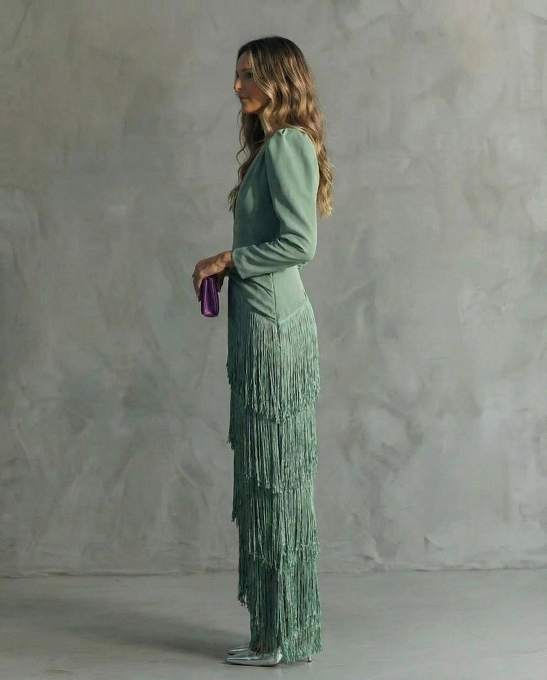 Elegant Fall Wedding Guest Dress for Women with Soft Drape Wedding Guest Style