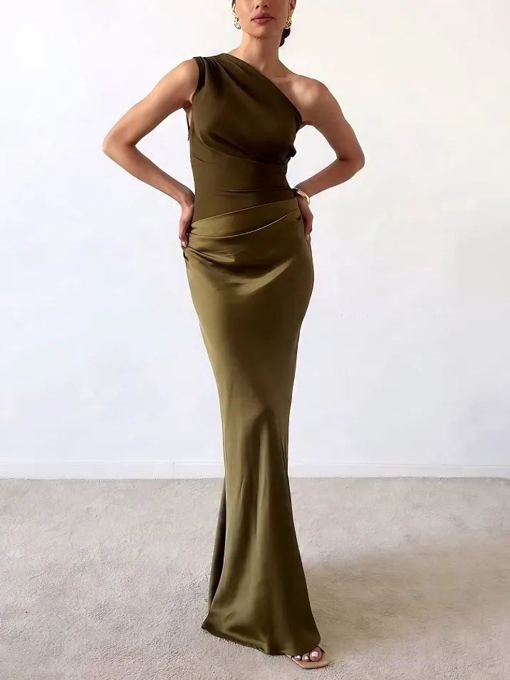Elegant Knit Fall Wedding Guest Dress for Women with Pleated Wedding Guest Style