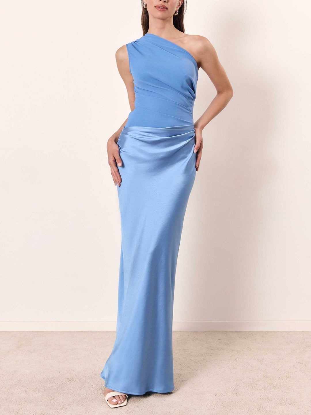 Elegant Knit Fall Wedding Guest Dress for Women with Pleated Wedding Guest Style