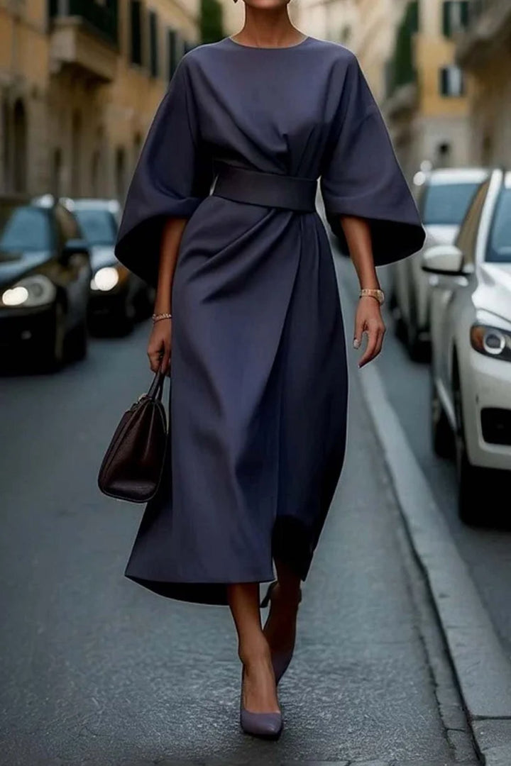 Elegant Mother of the Bride Dress for Women with Relaxed Belted Waist Occasion Style
