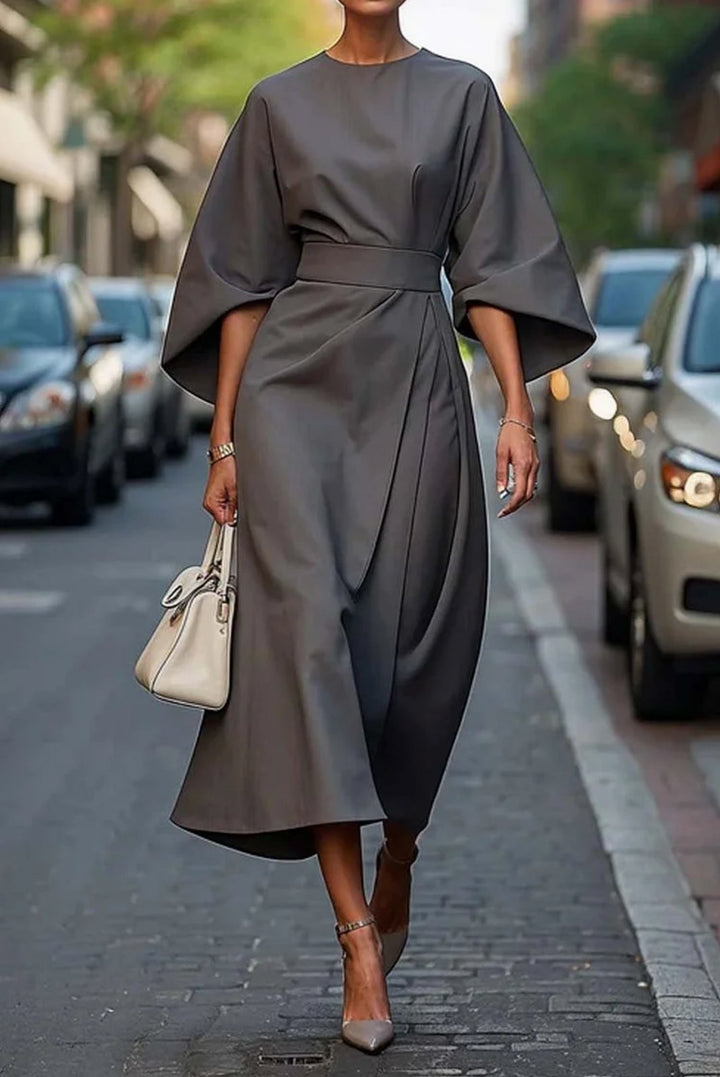 Elegant Mother of the Bride Dress for Women with Relaxed Belted Waist Occasion Style