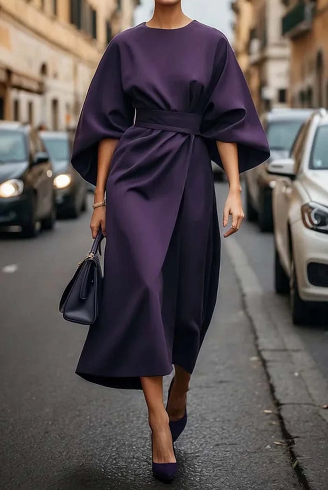 Elegant Mother of the Bride Dress for Women with Relaxed Belted Waist Occasion Style