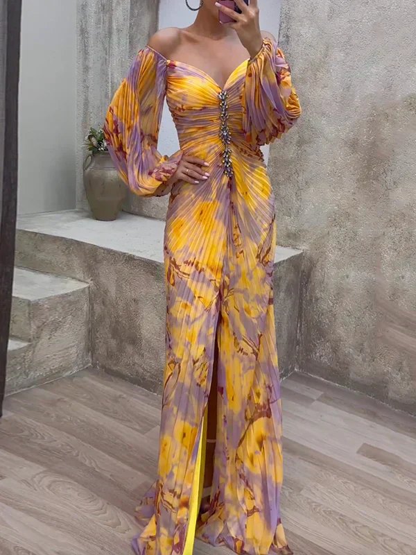 Elegant Multicolour Lace Fall Wedding Guest Dress for Women with V Neck Wedding Guest Style