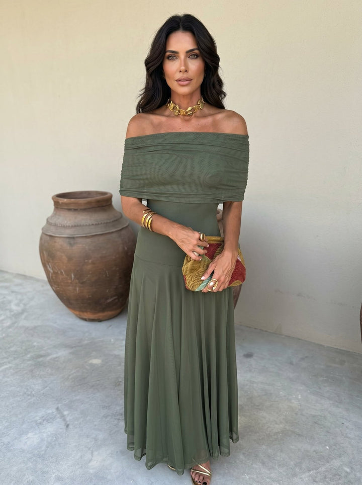 Elegant Tulle Fall Wedding Guest Dress for Women with Belted Waist Wedding Guest Style