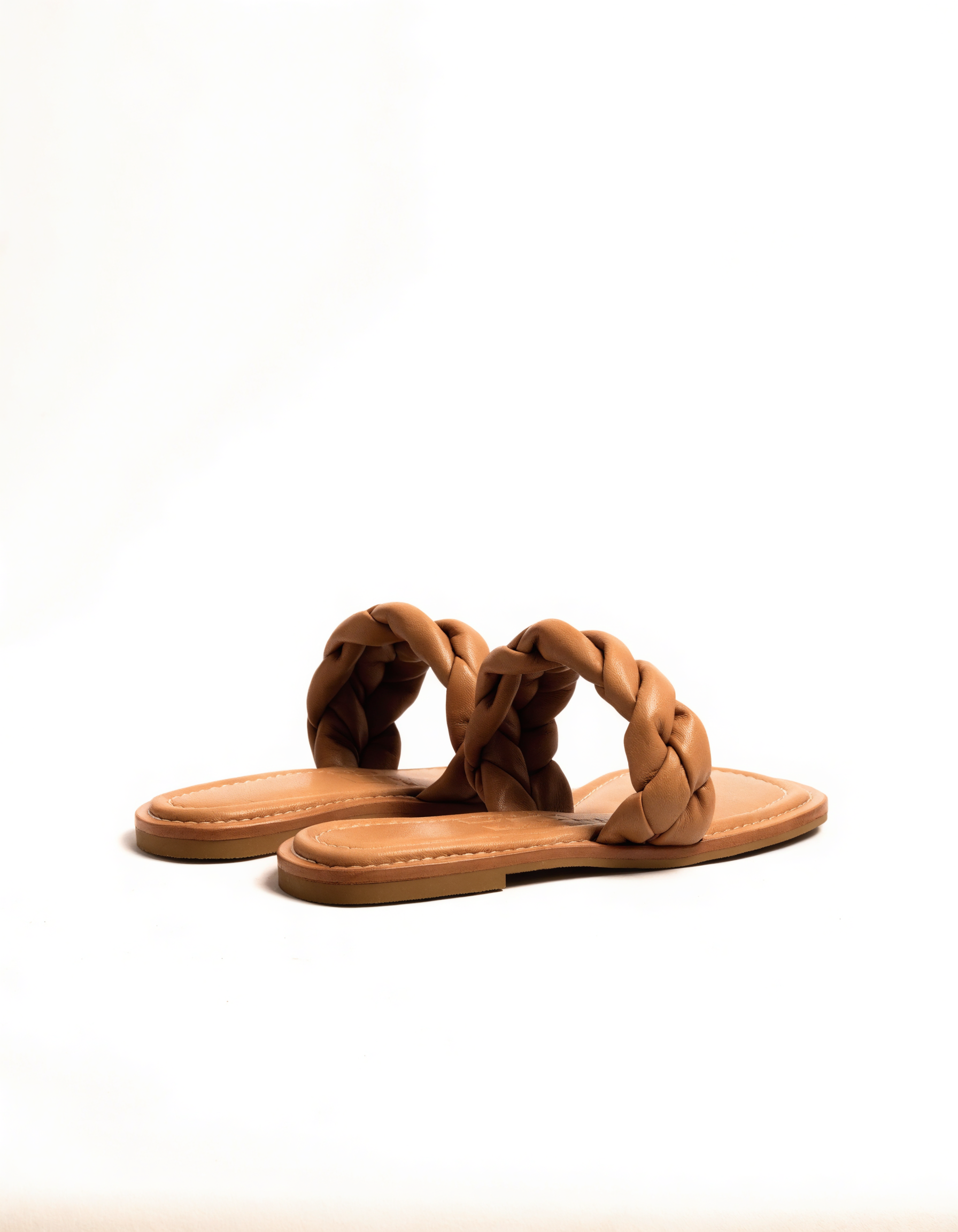 Isla Braided Slide - Tan